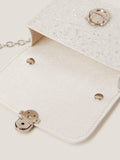 Monsoon Mini Glitter Bag silver, imported from the UK