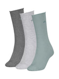 Calvin Klein Roll Top Socks Pack of 3 Black