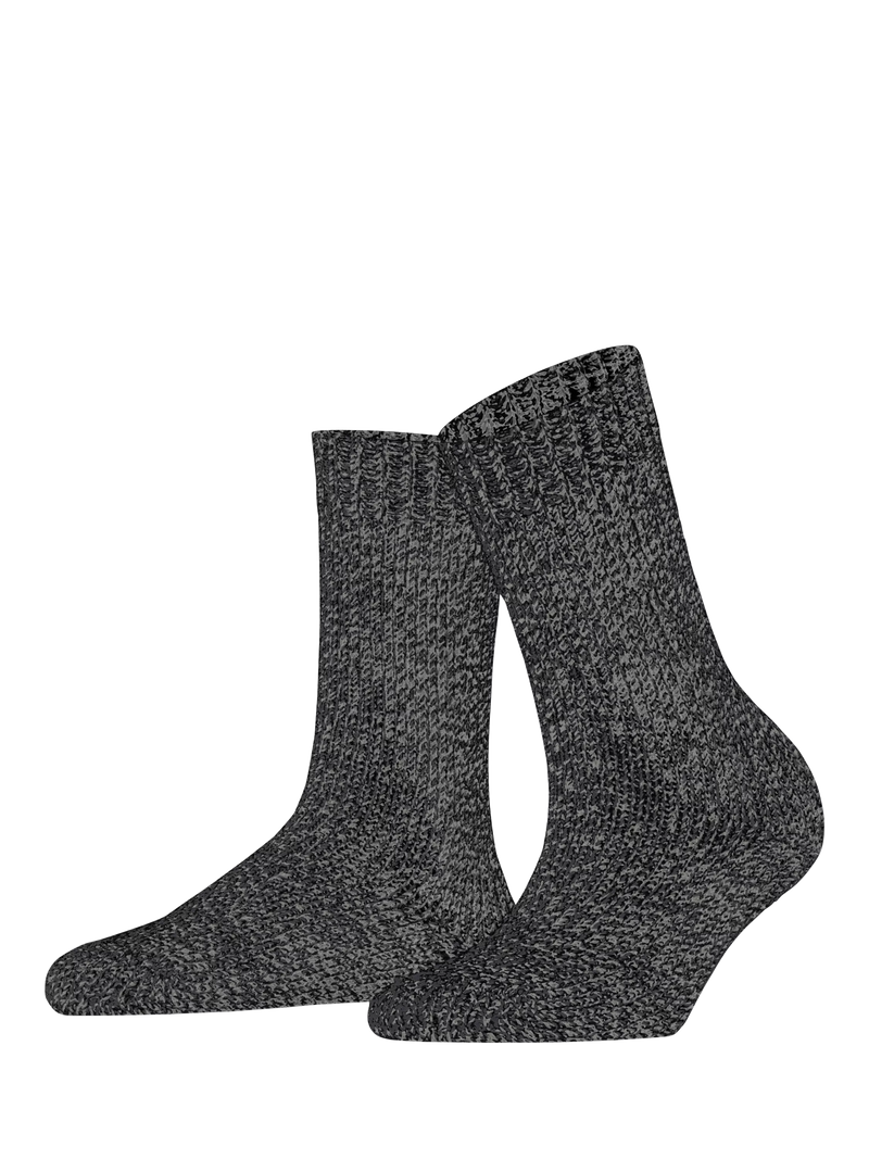 FALKE Marble Cloud ankle socks black/grey (British brand)