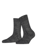 FALKE Marble Cloud ankle socks black/grey (British brand)