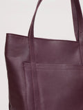 Phase Eight dark red leather tote bag, imported from the UK