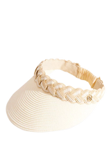 John Lewis Seaspray Amelia Braided Straw Sun Visor- Buy online at McGrocer