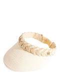 Seaspray Amelia braided straw visor - British product