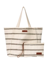 John Lewis Seaspray Jumbie Stripe Beach Bag and Purse Set- Buy online at McGrocer