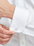 Simon Carter crystal star sterling silver square cufflinks - British product
