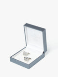 Simon Carter crystal star sterling silver square cufflinks - British product