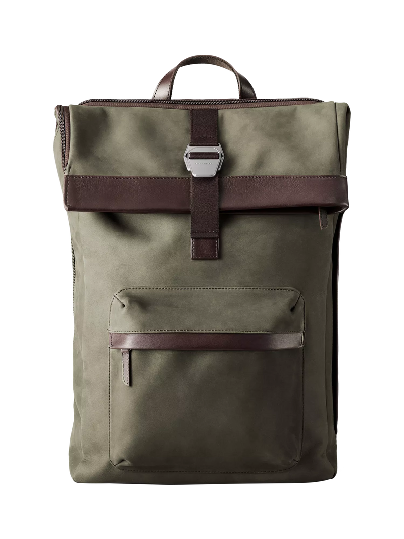 Carl Friedrik City-Hopper Fold Top Leather Backpack 23L