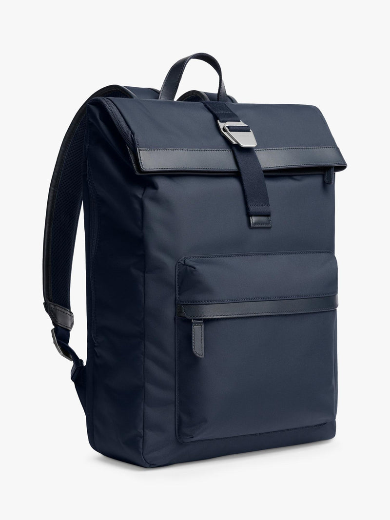 Carl Friedrik City-Hopper nylon backpack 23L with leather trims (British brand)