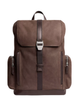 John Lewis Carl Friedrik Traverse Leather Backpack, Chocolate, 27L- Buy online at McGrocer