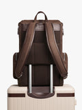 Carl Friedrik Traverse leather backpack 27L chocolate - British product