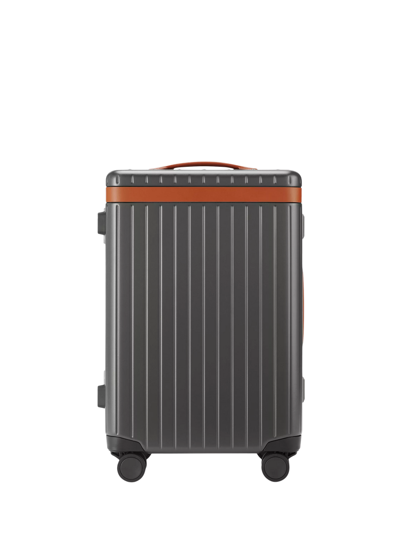Carl Friedrik The Carry-On 4-Wheel 56cm Cabin Case, 40L, Grey/Cognac, One Size