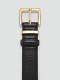 Mango leather belt plain design regular width, UK version