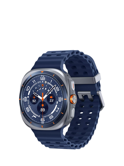 John Lewis Samsung Galaxy Watch Ultra (2025) Bluetooth & 4G Cellular 47mm Galaxy AI Smartwatch with Titanium and Silicone Strap- Buy online at McGrocer