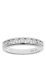 John Lewis Mogul 18ct White Gold Diamond Eternity Ring- Buy online at McGrocer