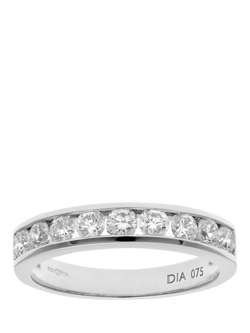 Mogul 18ct white gold diamond eternity ring 0.75ct - British product