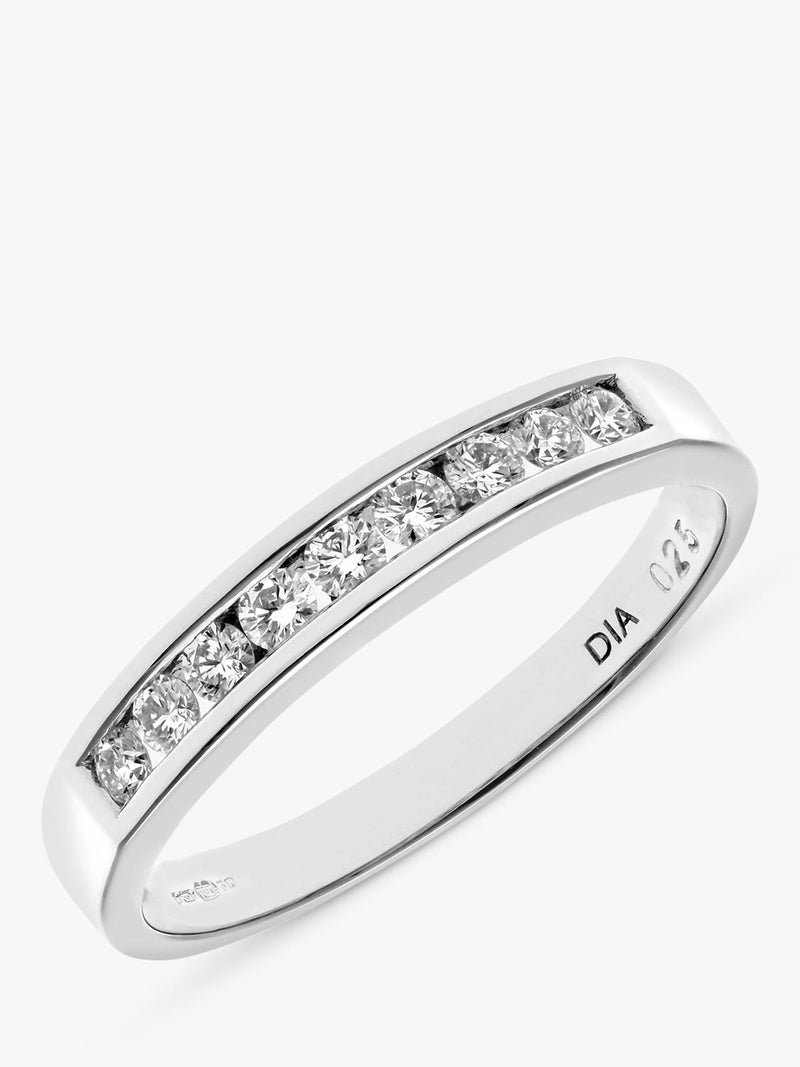 Mogul 18ct white gold diamond eternity ring 0.25ct - British product