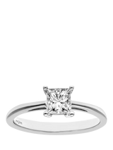 John Lewis Mogul 18ct White Gold Princess Diamond Engagement Ring- Buy online at McGrocer