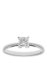 John Lewis Mogul 18ct White Gold Princess Diamond Engagement Ring- Buy online at McGrocer