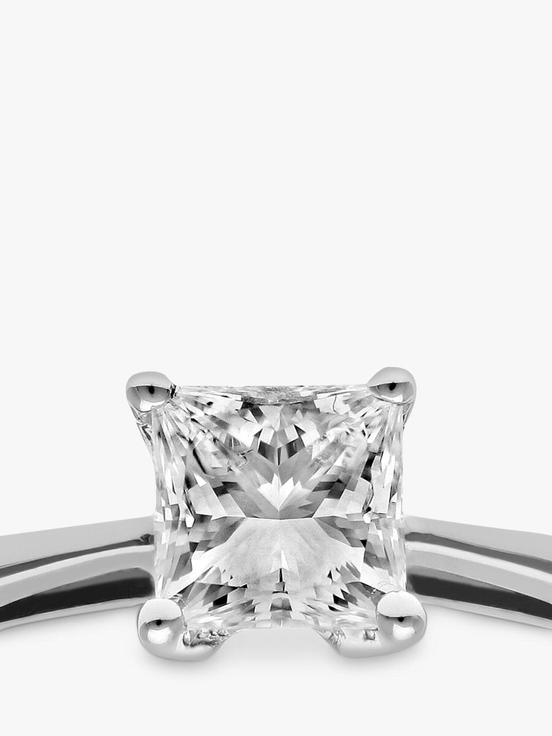 Mogul 18ct white gold princess diamond ring - British product