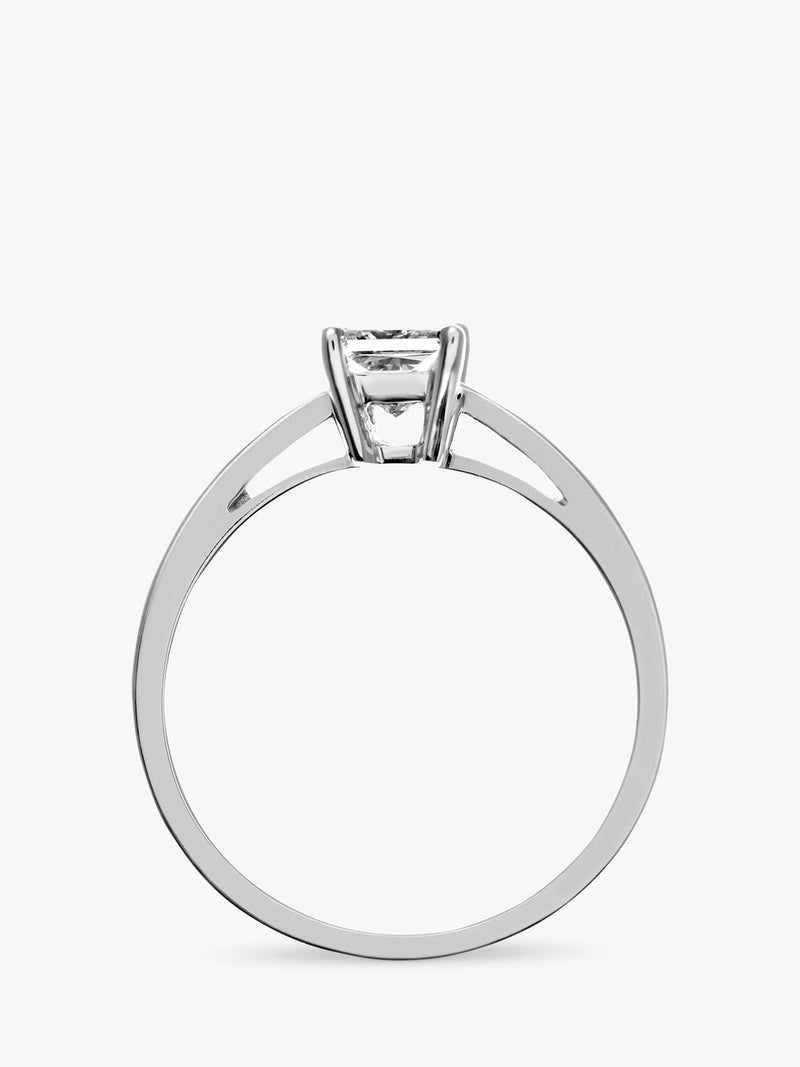 Mogul 18ct white gold princess diamond ring - British product
