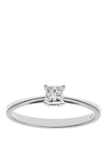 Mogul princess cut diamond engagement ring 18ct white gold 0.25 carat - British product