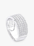 Mogul diamond eternity ring multirow 0.50ct white gold - British product
