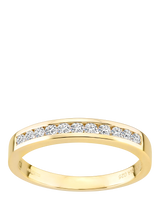 John Lewis Mogul 9ct Yellow Gold Diamond Eternity Ring- Buy online at McGrocer
