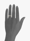 Mogul sapphire diamond eternity ring 9ct yellow gold, imported from the UK