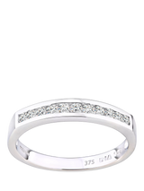 John Lewis Mogul 9ct White Gold Diamond Eternity Ring- Buy online at McGrocer