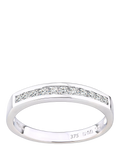 Mogul 9ct white gold diamond eternity ring, imported from the UK