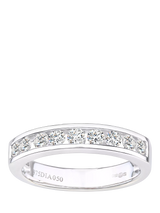 John Lewis Mogul 9ct White Gold Diamond Eternity Ring- Buy online at McGrocer