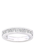 Mogul diamond eternity ring 9ct white gold, imported from the UK