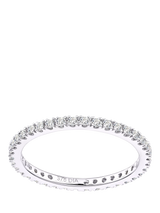 John Lewis Mogul 9ct White Gold Diamond Full Eternity Ring- Buy online at McGrocer