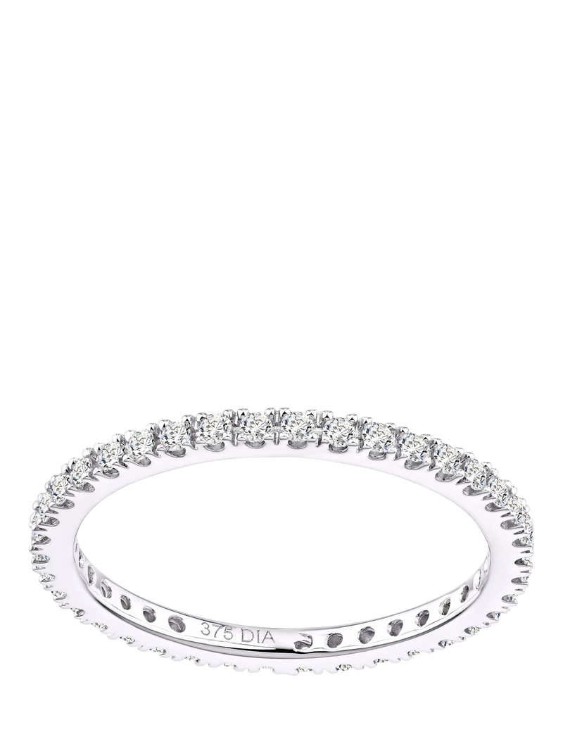 Mogul diamond eternity ring 9ct white gold 0.36ct, UK version