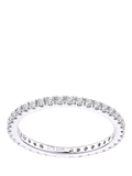 Mogul diamond eternity ring 9ct white gold 0.36ct, UK version
