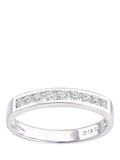 Mogul diamond eternity ring 9ct white gold 0.33 carat, imported from the UK