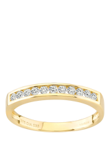 John Lewis Mogul 9ct Yellow Gold Diamond Eternity Ring 0.33ct- Buy online at McGrocer