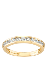 John Lewis Mogul 9ct Yellow Gold Diamond Eternity Ring 0.50ct- Buy online at McGrocer