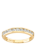 Mogul 9ct yellow gold diamond eternity ring 0.50ct, imported from the UK