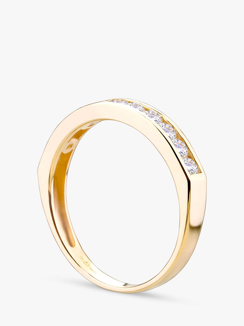 Mogul 9ct yellow gold diamond eternity ring 0.50ct, imported from the UK