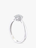 Mogul cluster diamond ring 9ct white gold - British product