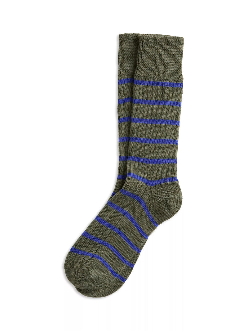 Celtic & Co. ladies striped merino wool socks, UK version