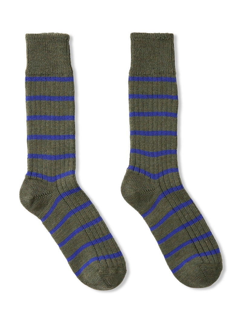 Celtic & Co. ladies striped merino wool socks, UK version