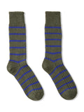 Celtic & Co. ladies striped merino wool socks, UK version