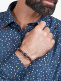 Simon Carter Jacob beaded leather bracelet, UK version