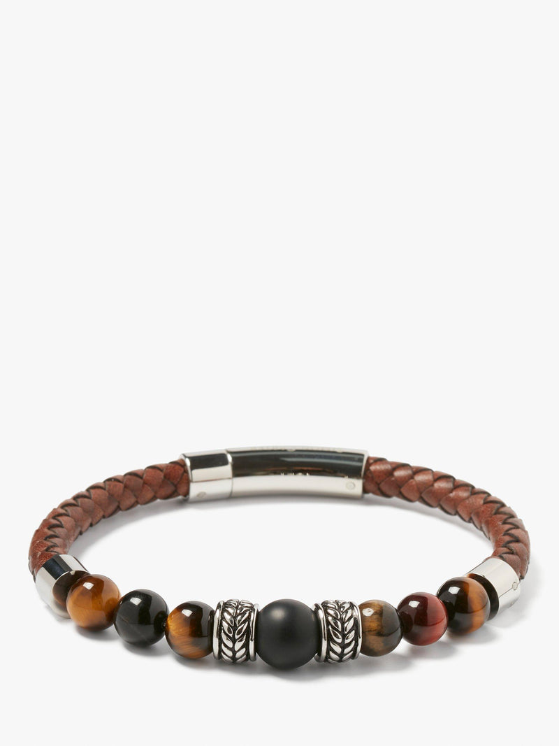 Simon Carter Jacob beaded leather bracelet, UK version