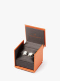 Simon Carter Lifebouy cufflinks silver white, imported from the UK
