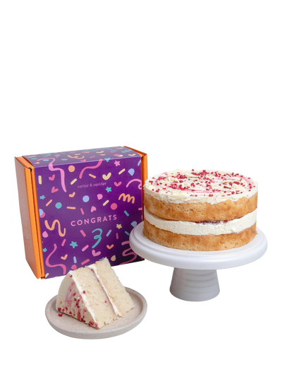 John Lewis Cutter & Squidge Victoria Sponge Celebration Cake 6 Inch- Buy online at McGrocer