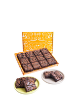 John Lewis Cutter & Squidge Ultimate Fudge Brownie Box 12 Bite-Sized Squares- Buy online at McGrocer
