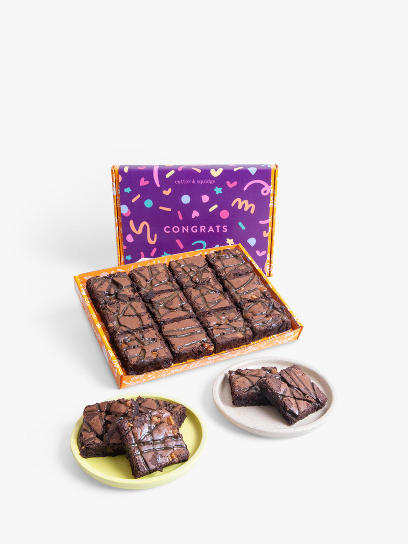 Cutter & Squidge ultimate fudge brownie box 12 bites, UK version